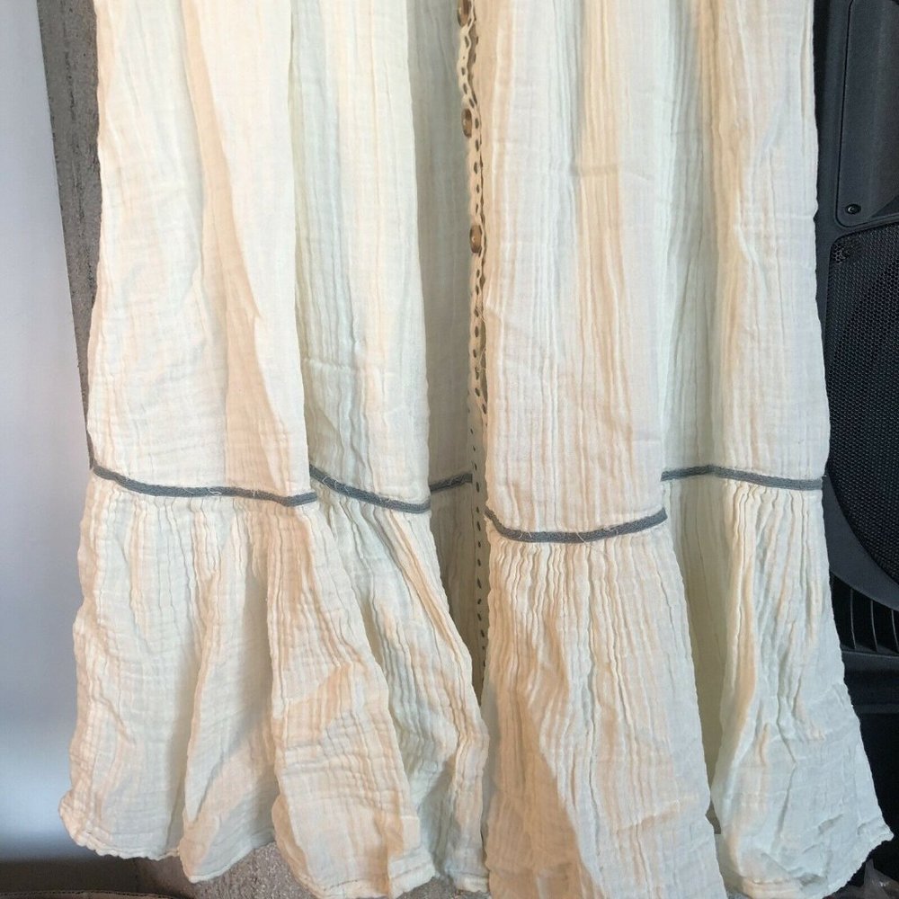 Free People Linda Jo Midi Dress Gardenia White Maxi Boho White  M NWT $148 - Picture 10 of 11